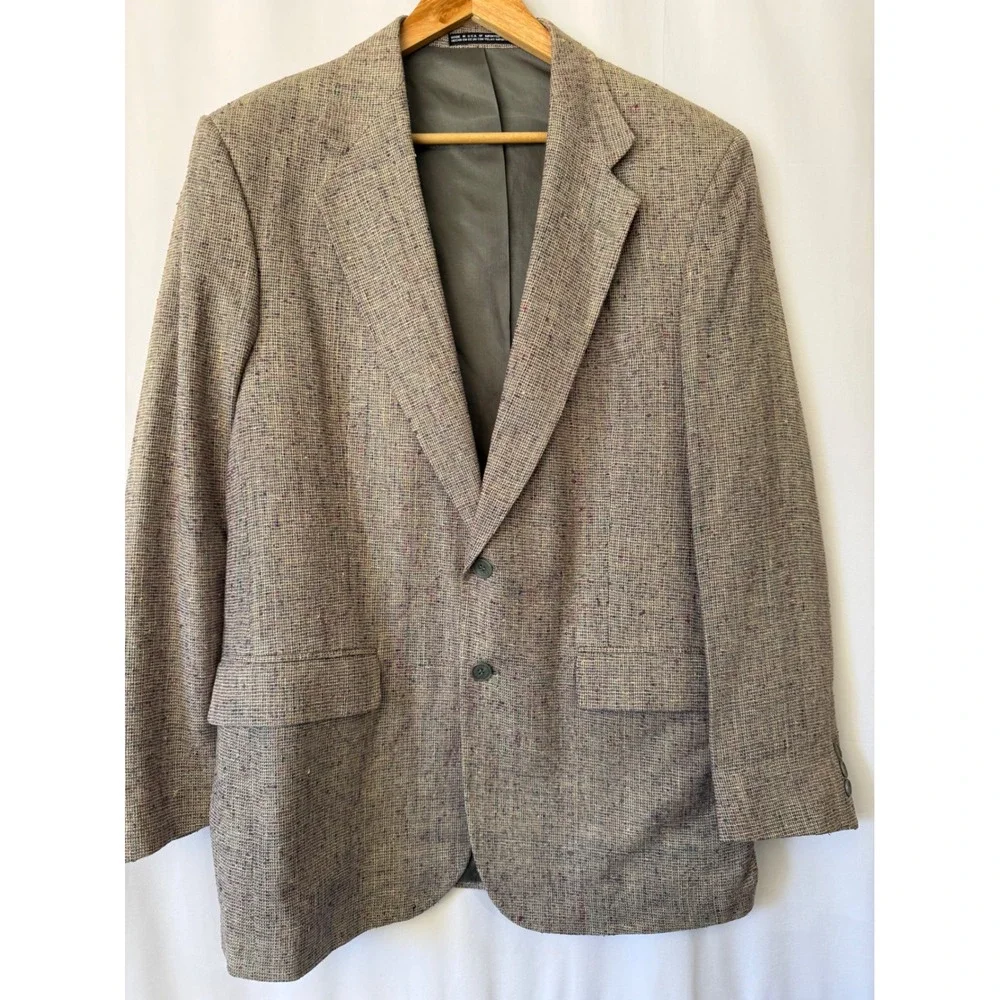 Mens Textured Multi-Color Two-Button Blazer Sport Coat‎ Notch Lapel Classic Fit